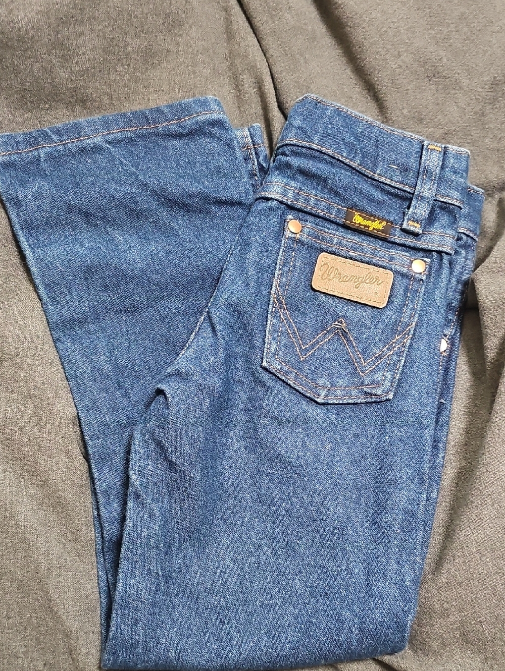 Wrangler Kids Blue Denim Jeans with Signature Back Patch
